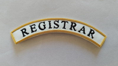Knights Templar Provincial Bodyguard Registrar Badge
